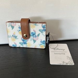 Disney Loungefly Card Holder Stitch Accordion Wallet